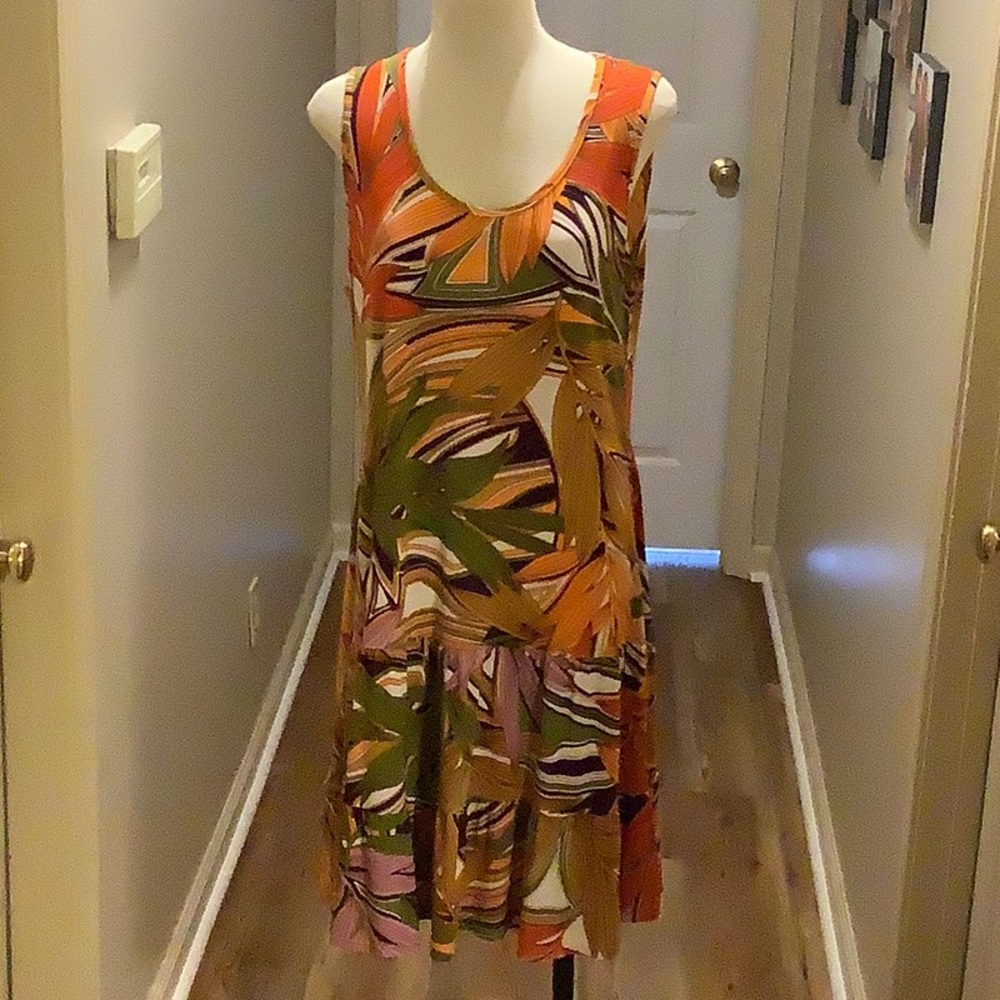 Sassy Drop Waist Ruffled Hem Sundress
